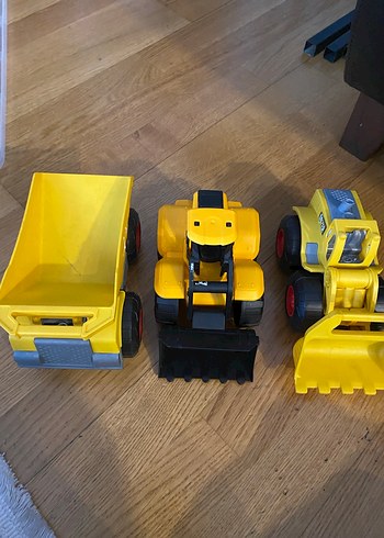 Sarı Renkli Oyuncak İnşaat Araçları Seti - Görsel 3