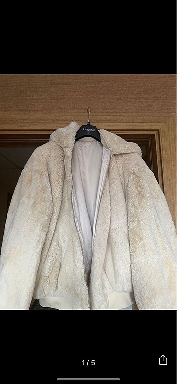 Zara çift taraflı peluş mont