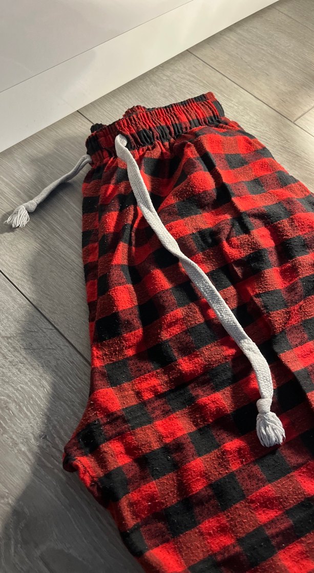 Kırmızı Rahat Unisex Pijama Takımı - Görsel 3