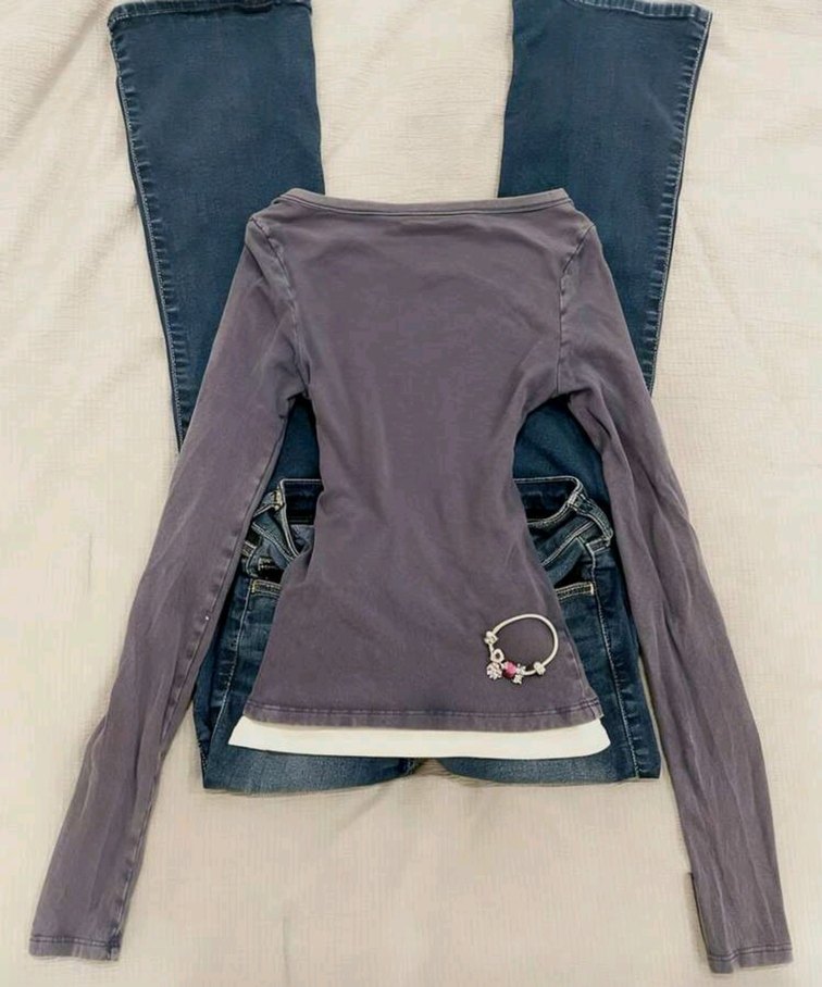 2'si 1 Arada Uzun Kollu Bluz - Görsel 2