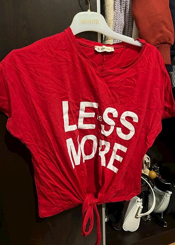 Kırmızı Baskılı Kısa Kollu Salaş Tişört - Görsel 2