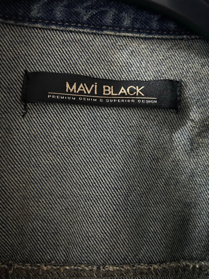 Düğmeli Koyu Mavi Erkek Denim Ceket - Görsel 2