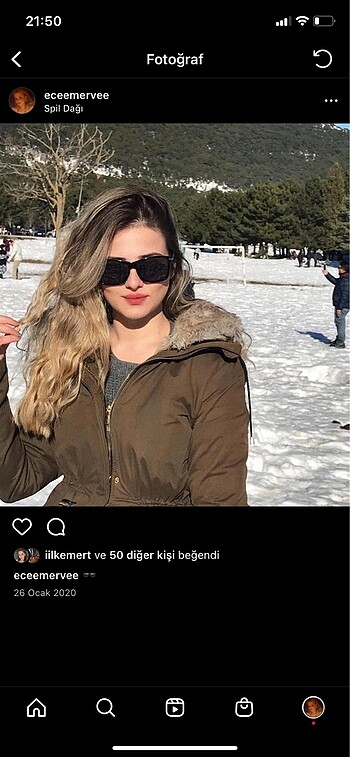 Sağlam haki ve kürklü kaban - Görsel 8