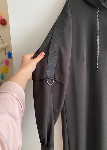 Siyah Uzun Elbise - Görsel 4