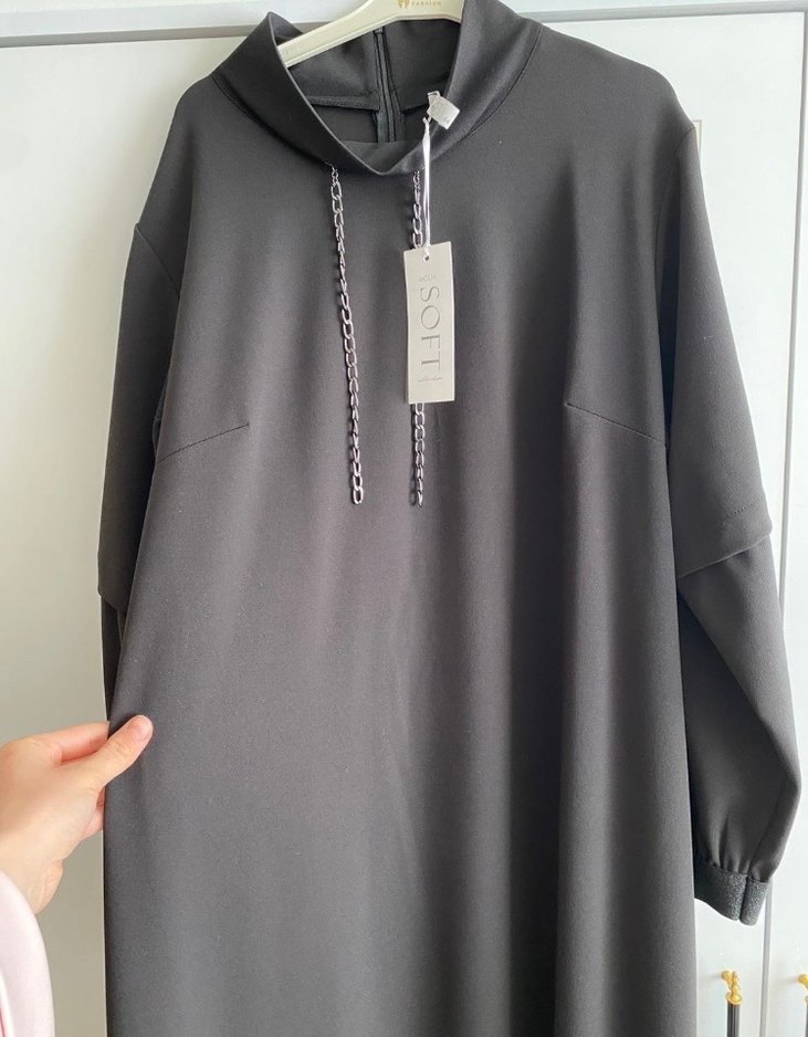 Siyah Uzun Elbise - Görsel 2