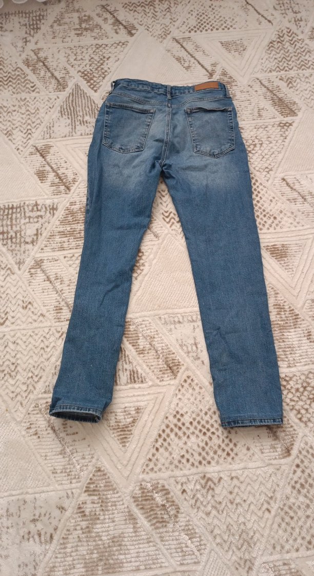 Mavi erkek Denim Rahat Kesim Jean - Görsel 2
