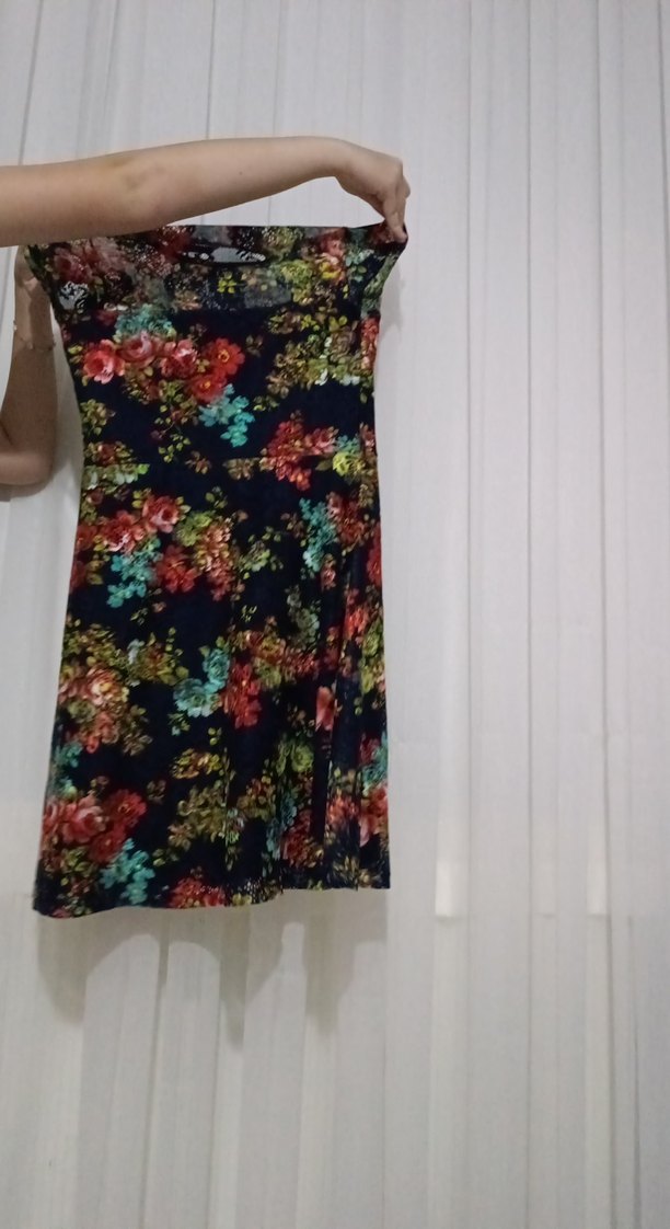 Çiçek Desenli Bohem Midi Kadın Elbise - Görsel 2