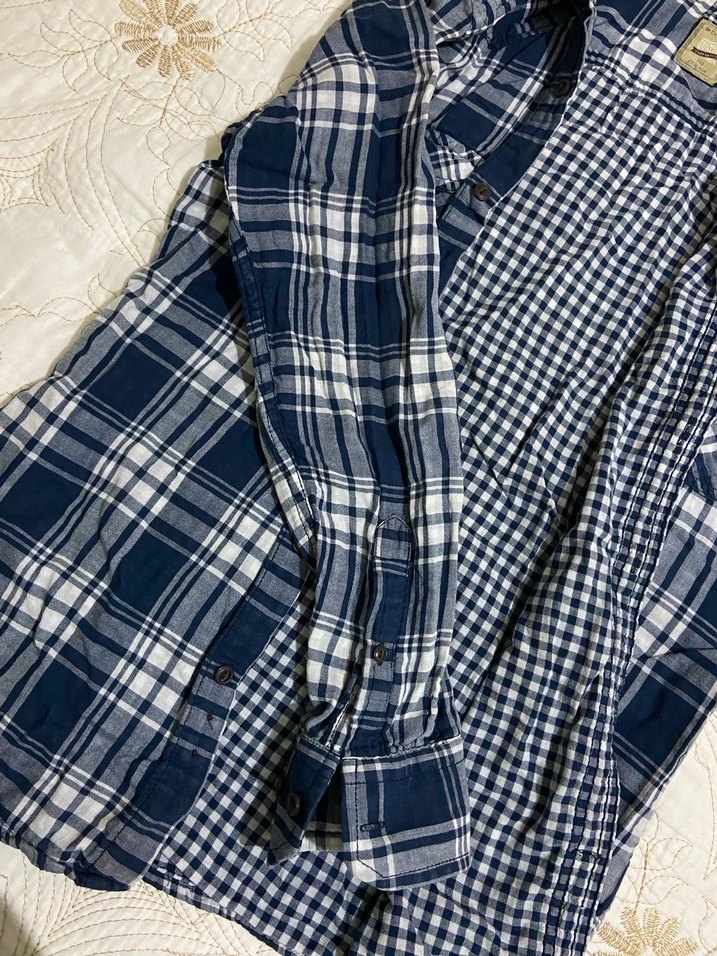 Erkek Kareli uzun kol gömlek - Görsel 2