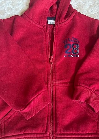 Kapüşonlu Kırmızı Erkek Çocuk Sweatshirt - Görsel 3