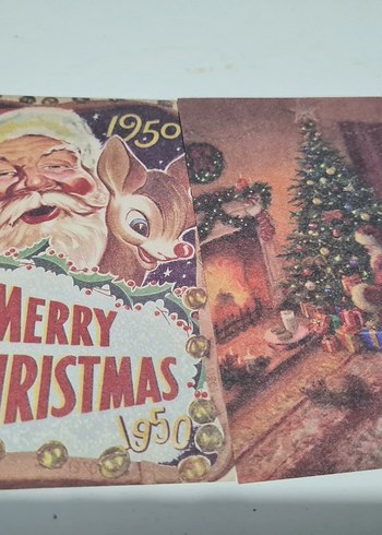 Noel Temalı Kağıt (scrapbook) - Görsel 5