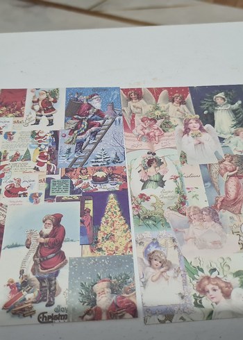 Noel Temalı Kağıt (scrapbook) - Görsel 2