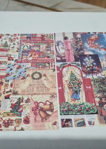 Noel Temalı Kağıt (scrapbook) - Görsel 3