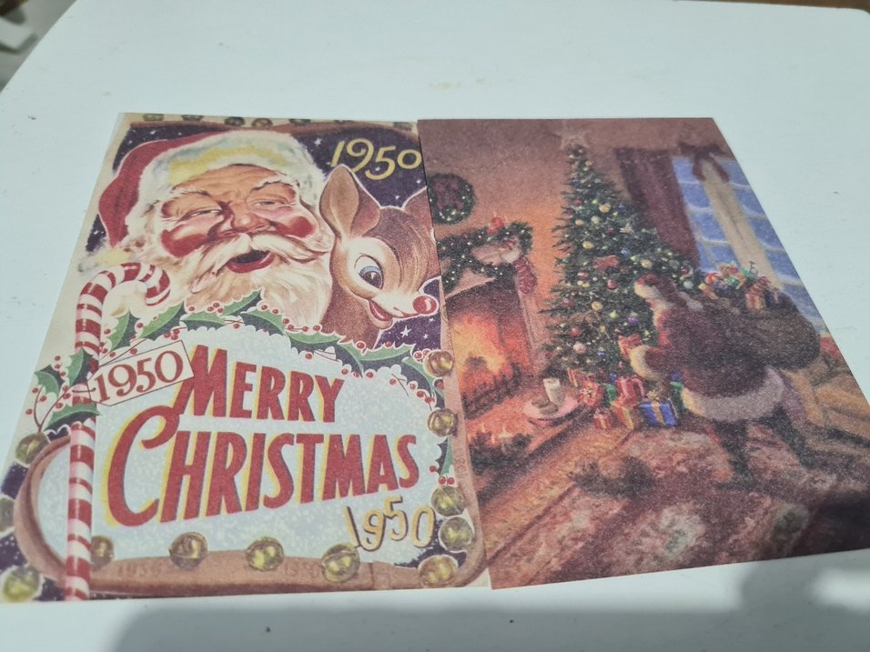 Noel Temalı Kağıt (scrapbook) - Görsel 5