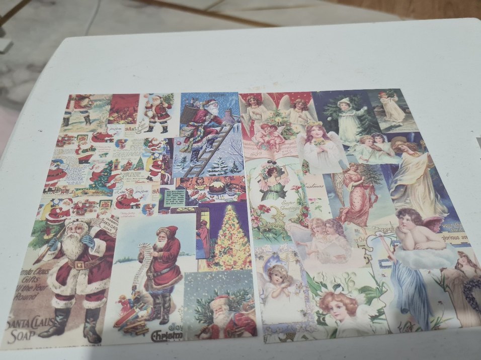 Noel Temalı Kağıt (scrapbook) - Görsel 2