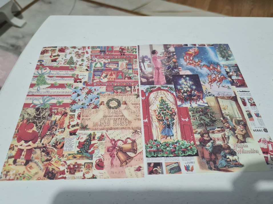 Noel Temalı Kağıt (scrapbook) - Görsel 3