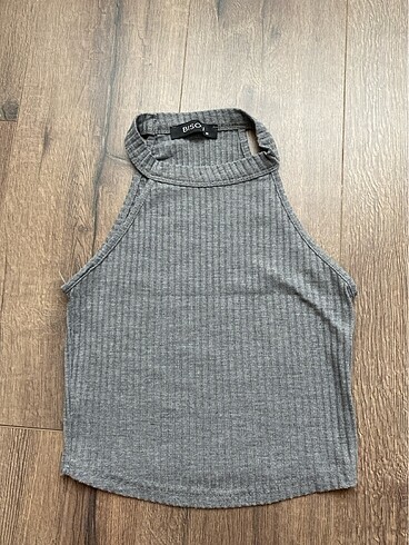 Halter yaka fitilli bluz