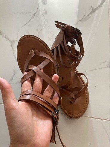 37 Beden Taba renk Sandalet