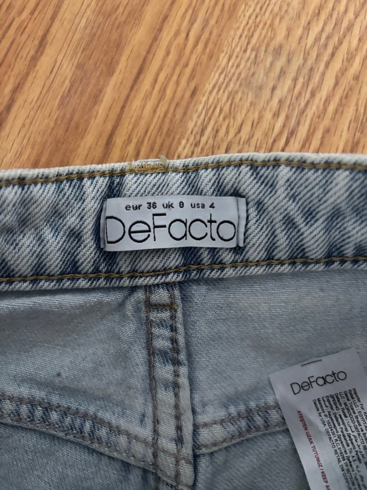 Mavi Mini Denim Şort - Görsel 3