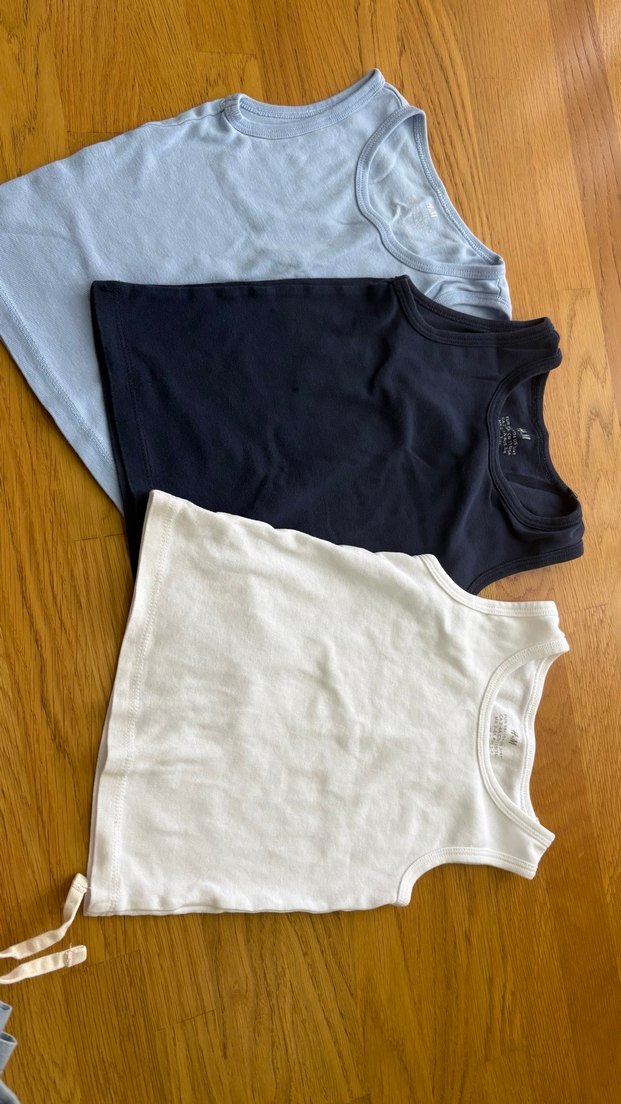 Çocuklar için 3'lü Pamuklu Atlet Seti - Görsel 3