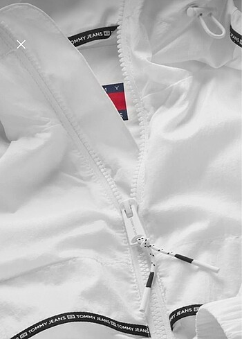 l Beden beyaz Renk Tommy Hilfiger Erkek Mont Rüzgarlık Yeni