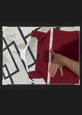 Kırmızı Drapeli Uzun balık Abiye Elbise - Görsel 2