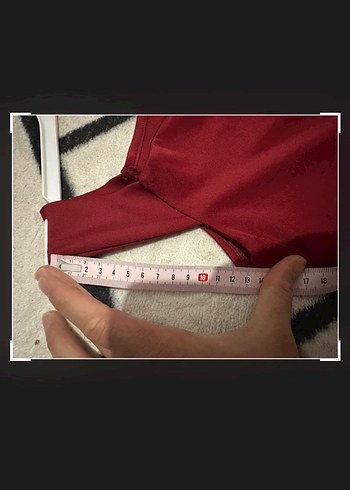 Kırmızı Drapeli Uzun balık Abiye Elbise - Görsel 5