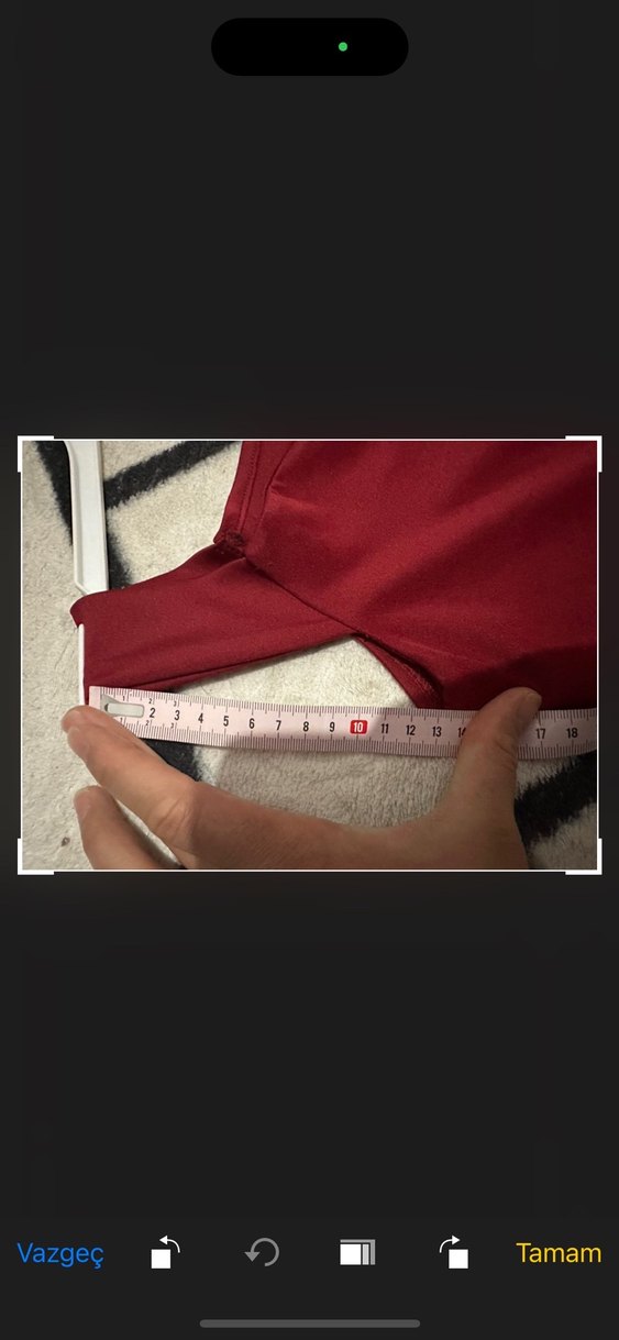 Kırmızı Drapeli Uzun balık Abiye Elbise - Görsel 5