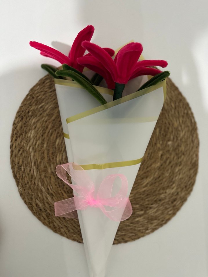 Lilyum çiçek buketi  - Görsel 5