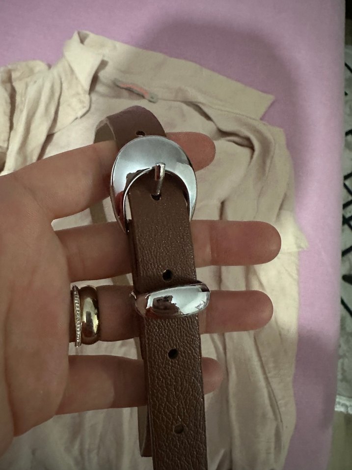 Bohem Tarzı bej  Kemerli Uzun Monokini - Görsel 2