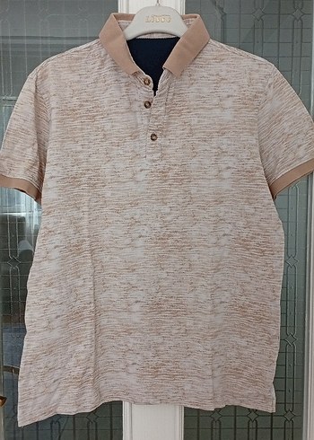 l/xl Beden çeşitli Renk Bej Renkli Kısa Kollu Tişört