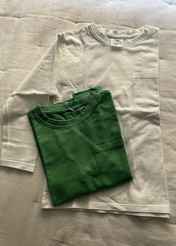 Zara Erkek Çocuk Uzun Kollu Basic Tişört 2 adet