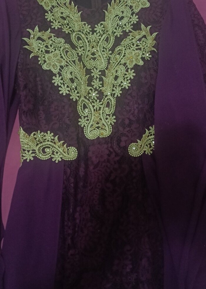 Tesettür uzun abiye  - Görsel 3