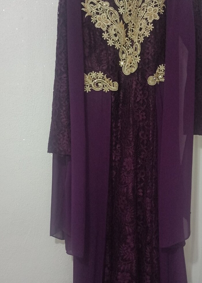 Tesettür uzun abiye  - Görsel 5