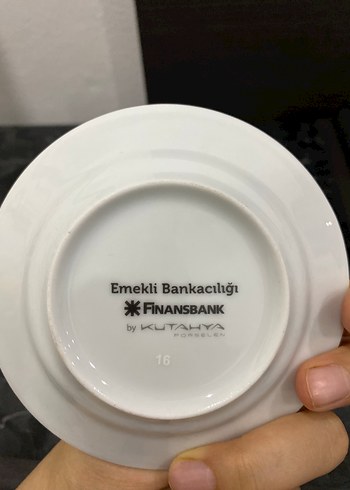 Renkli Desenli Türk Kahvesi Fincanı ve Tabağı - Görsel 3