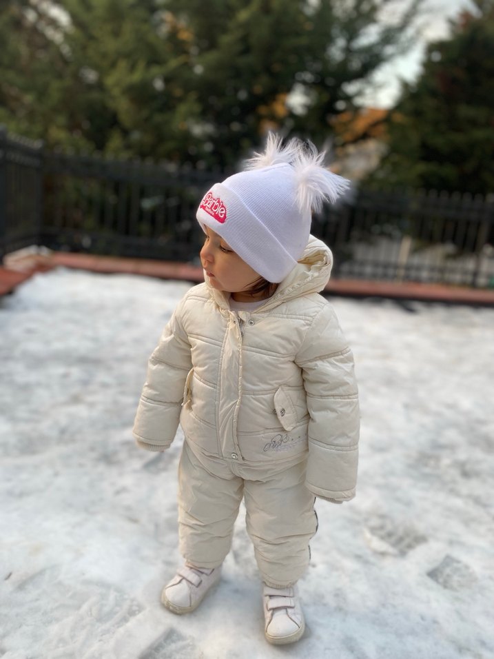 Beyaz Kapüşonlu Bebek Tulumu - Görsel 2