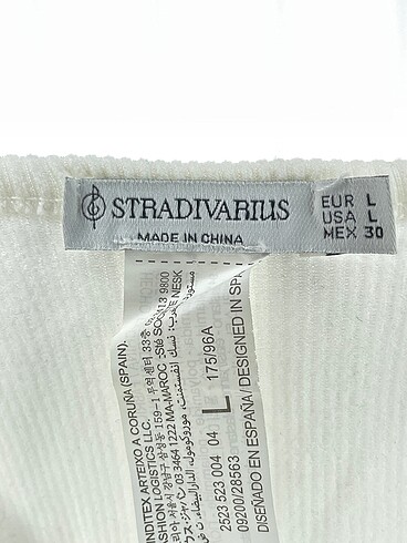 l Beden beyaz Renk Stradivarius Bluz %70 İndirimli.