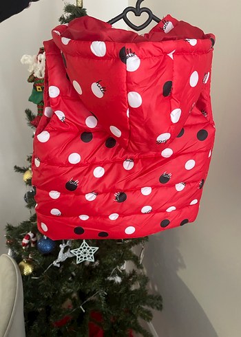 Kız Çocuk Renkli Baskılı Fermuarlı Yelek - Görsel 3