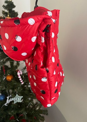 Kız Çocuk Renkli Baskılı Fermuarlı Yelek - Görsel 4