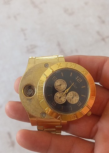 Zincir Detaylı Altın Renk Kadın Saat - Görsel 4