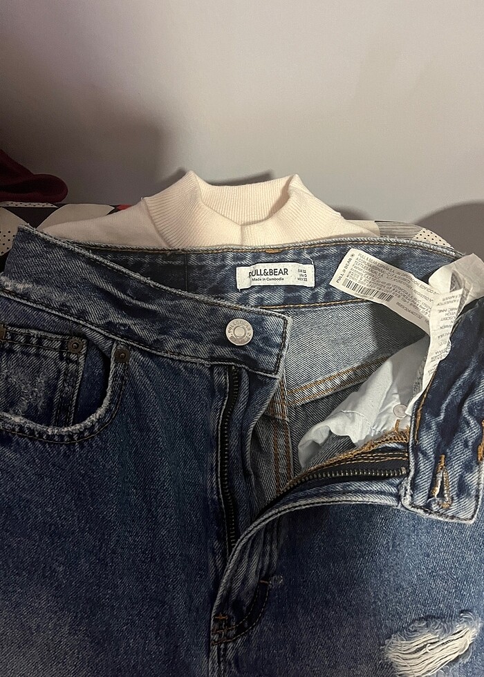 Pull&bear yüksek bel straight fit jean - Görsel 2