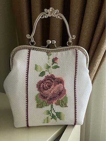 Beden Vintage nakışlı özel dikim çanta