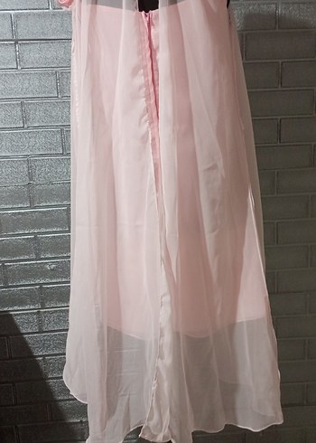 Pembe Abiye Elbise - Görsel 4