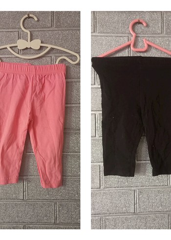 Kız Çocuk Pembe Basic Pamuklu Tayt