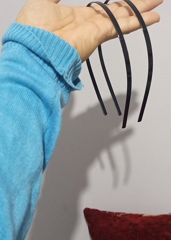  Beden Siyah Plastik İnce Saç Aksesuarı