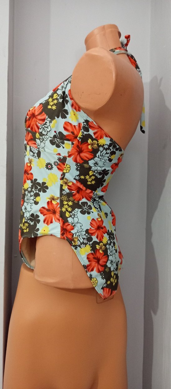 Çiçek Desenli Mini Bohem Mayo - Görsel 3