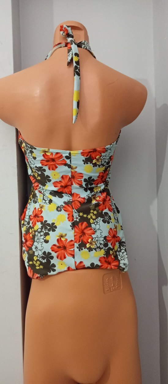 Çiçek Desenli Mini Bohem Mayo - Görsel 2