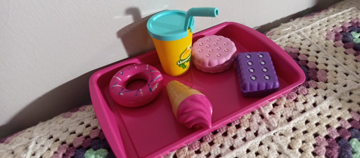 Renkli Oyuncak Tatlı ve İçecek Seti - Görsel 3