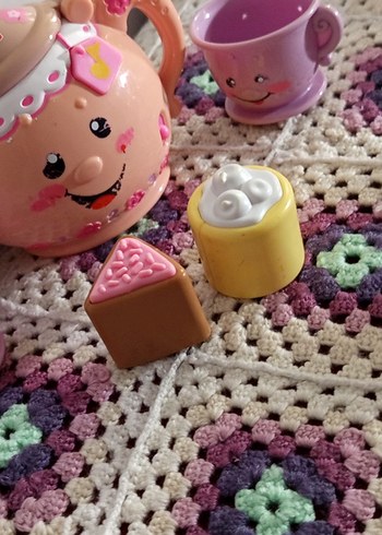 Pastel Pembe Çaydanlık Oyuncak Seti - Görsel 3