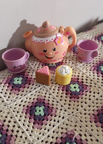 Pastel Pembe Çaydanlık Oyuncak Seti - Görsel 4