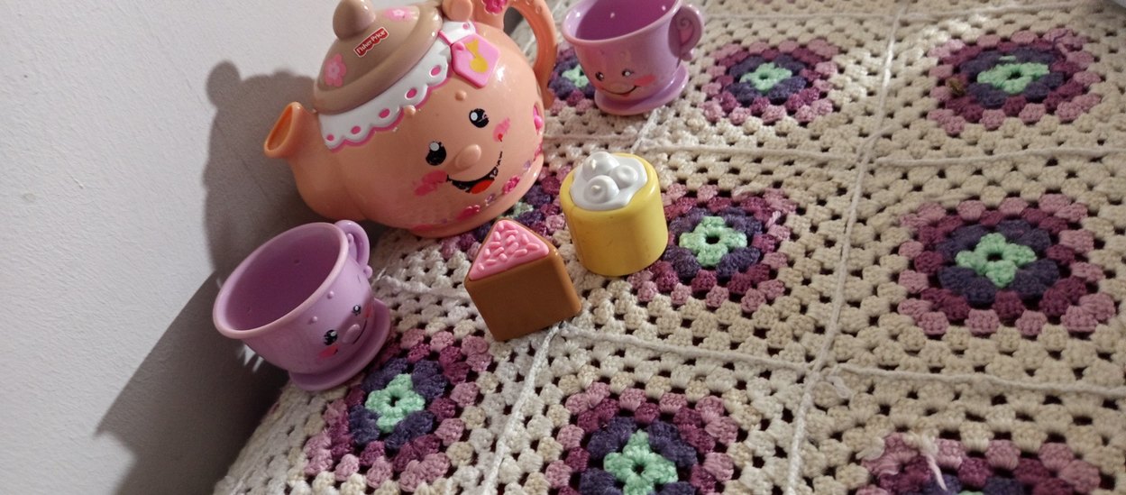 Pastel Pembe Çaydanlık Oyuncak Seti - Görsel 3